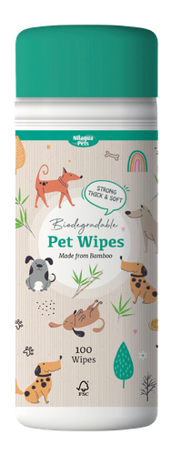 Bamboo Biodegradable Pet Wipes 100pk - Apple Blossom Fragrance