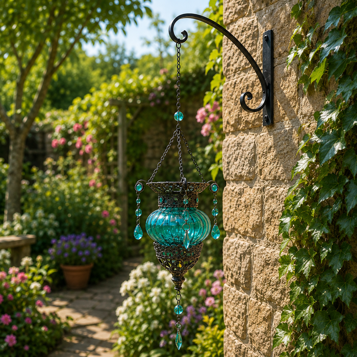 Primus Hanging Glass Moroccan Solar Lanterns