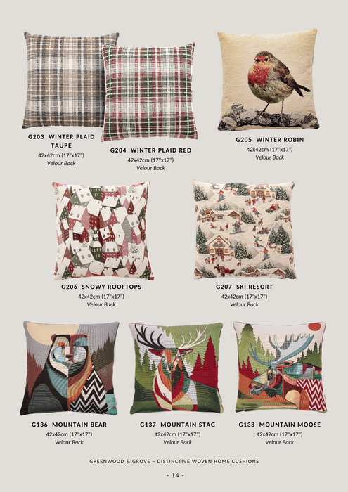 Winter Woven Cushion Collection