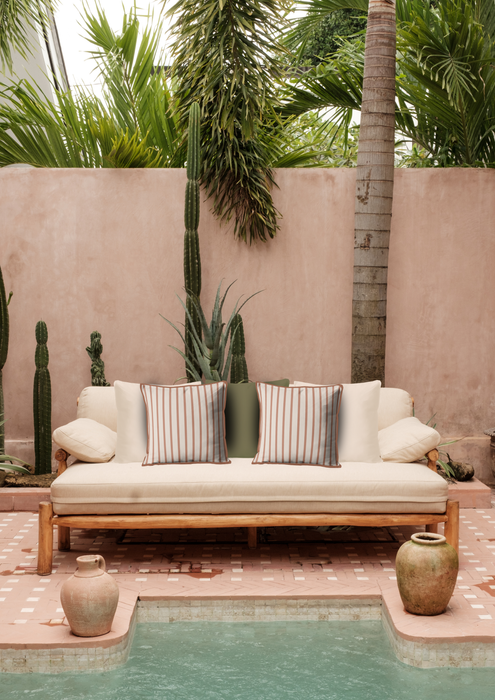 Outdoor Tuscan Stripe Tapestry Cushions