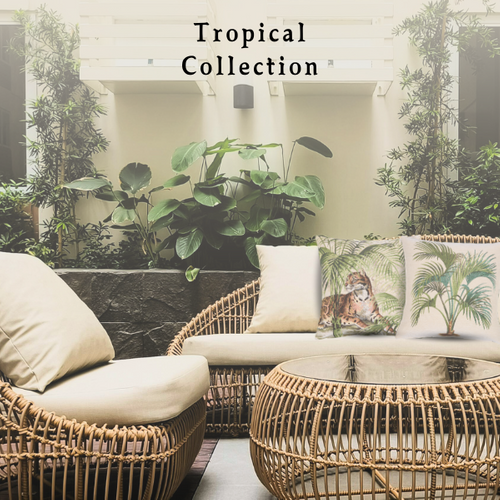 Tropical Woven Cushion Collection