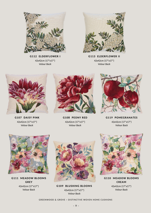 Floral Woven Cushion Collection