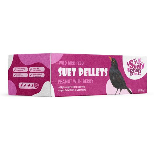 Peanut With Berry Flavour Suet Pellets (12.55kg)