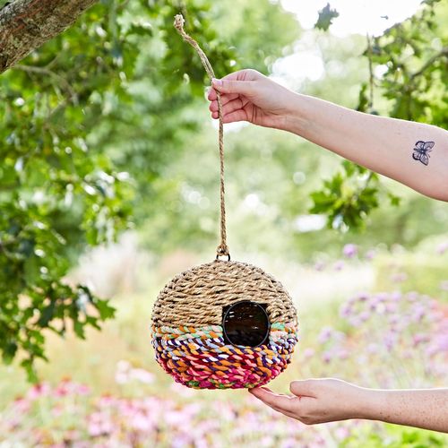 Large Round Recycled Cotton Birdhouse