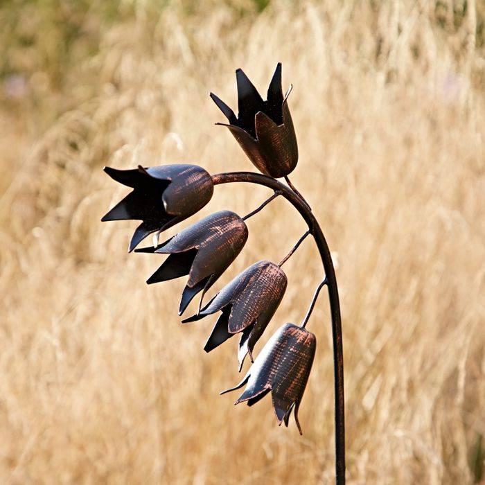 Recycled Metal Bluebell Garden Stake