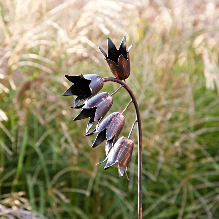 Recycled Metal Bluebell Garden Stake