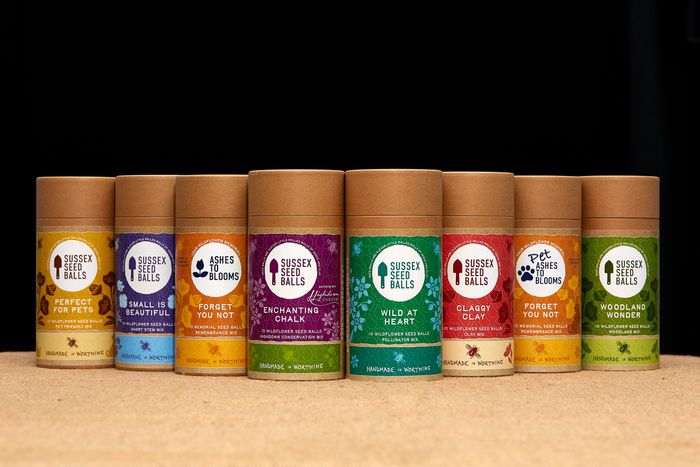 Seed ball gift tubes