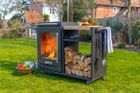 BBQube Log Store: Grill and Heater BBQube