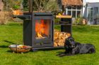 BBQube Log Store: Grill and Heater BBQube