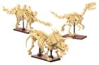 Dinosaur Fossils: Stegosaurus, Triceratops & Velociraptor (Self-Build Brick Models)