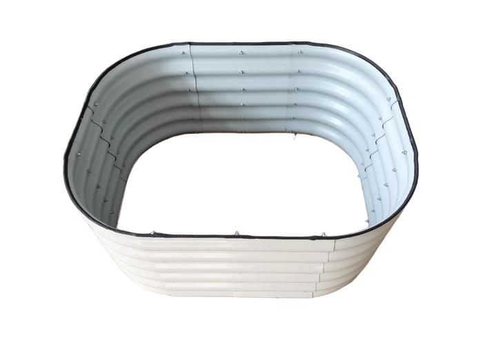 Short Oval raised garden beds