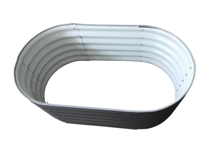 Short Oval raised garden beds