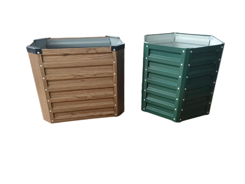 Wood garin colour raised garden beds