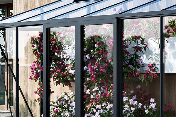 Aluminium Lean-To greenhouse