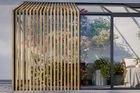 Aluminium Lean-To greenhouse with Accoya design elements
