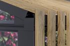 Aluminium Lean-To greenhouse with Accoya design elements