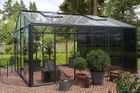 Aluminium greenhouse with storage