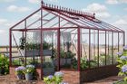 Aluminium greenhouse on a wall