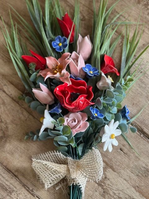 Ceramic Flower Bouquet