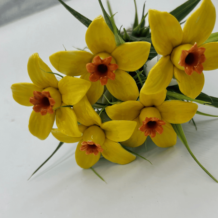 ceramic daffodils