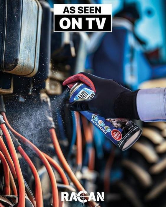 **AS SEEN ON TV** Racan Anti-Rodent Spray