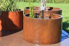CORTEN STEEL PATIO POND