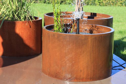 CORTEN STEEL PATIO POND