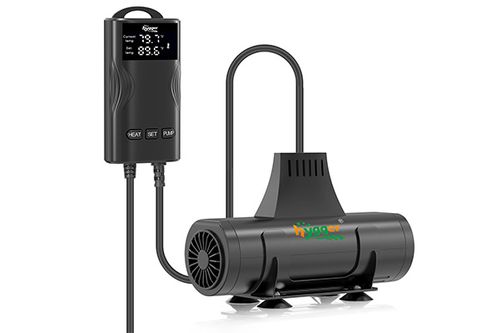 Aquarium heater with wave maker
