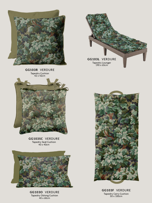 Outdoor Verdure Tapestry Cushions