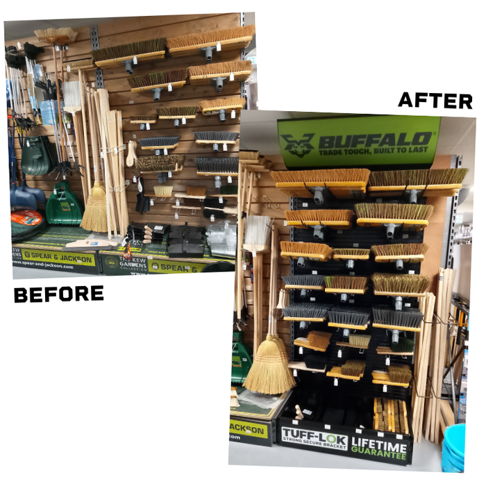 Buffalo Brushware Metal FSDU