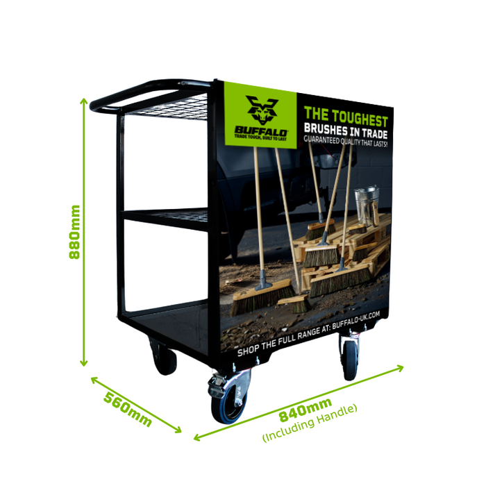 Buffalo Brushware Display Trolley