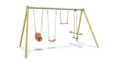 Metal/wood swing sets HARMONIE