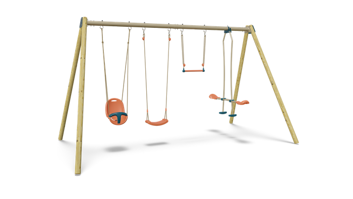 Metal/wood swing sets HARMONIE