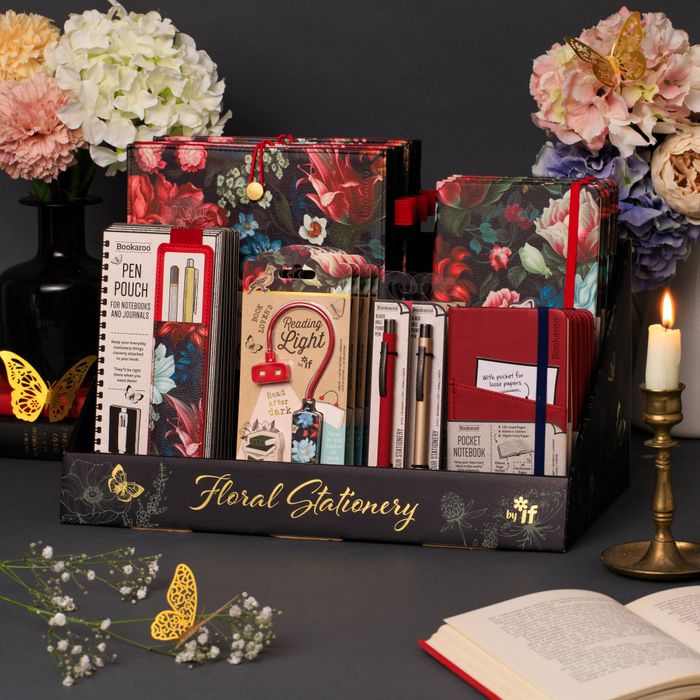 DARK FLORAL STATIONERY