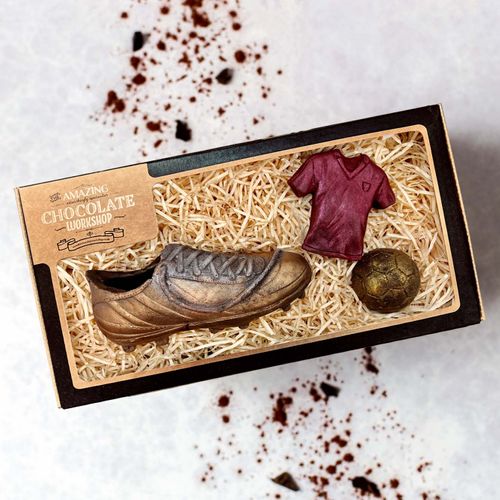 Football & Chocolate Fan Selection – Ball, Boot & Shirt Gift Box