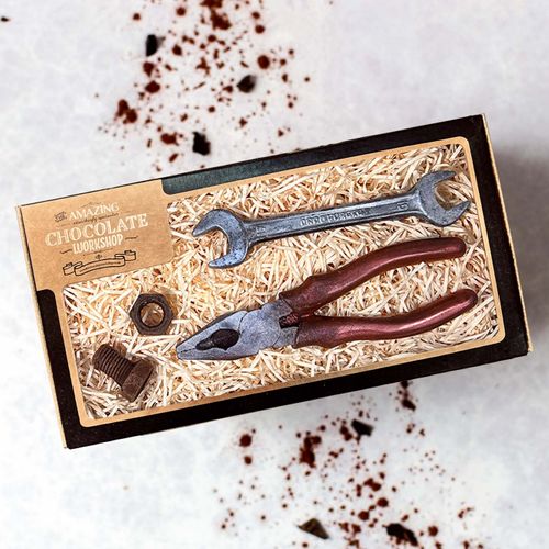 Chocolate Tools Gift Box - Spanner, Plier, Nut & Bolt