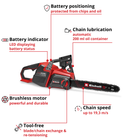 PXC 36V Cordless Professional Brushless Chainsaw, 40cm Cutting Length, Body Only