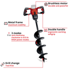 PXC 18V Cordless Professional Brushless Earth Auger, Body Only