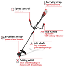 PXC 18V Cordless Professional  Brushless Brushcutter, 25.5-43cm Cutting Width, Body Only