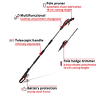 PXC 18V Cordless Professional Brushless High Reach Hedge Trimmer and Pruner, Body Only