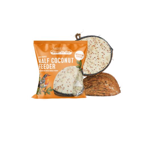 SuetToGo Filled Half Coconut Feeder
