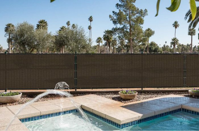 Privacy screen wall fence