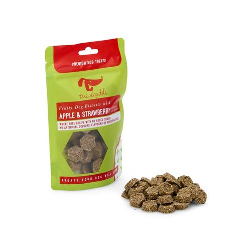 DOG DELI FRUITY BISCUITS WITH APPLE & STRAWBERRY 120G