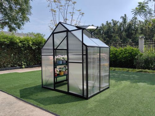 G-MORE DIY Compact Greenhouse Kit for E-commerce with 4mm Polycarbonate Panels