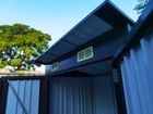 G-MORE DIY Durable Metal Garden Shed with Double Doors and Pent Roof