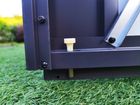 G-MORE DIY Durable Metal Garden Shed with Double Doors and Pent Roof