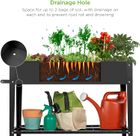 G-MORE Elevated Mobile Garden Bed with Storage Shelf - Grow & Organize in Style