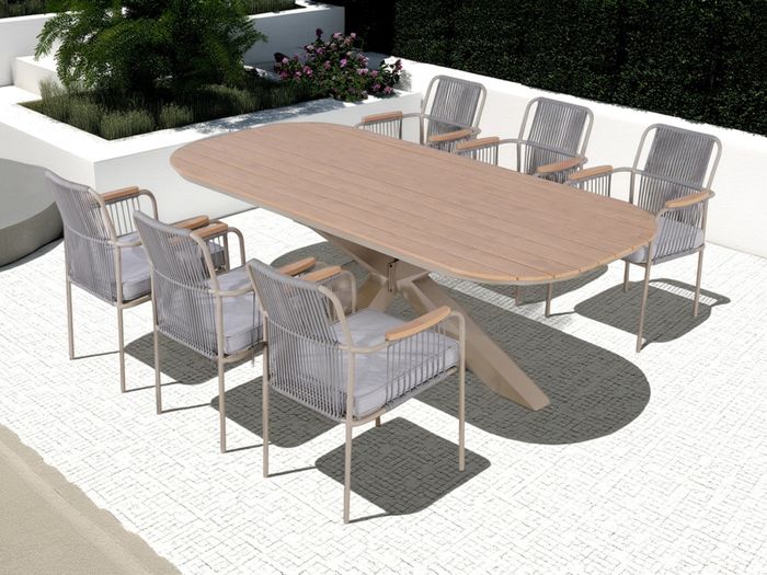 Relax Coffee Rope Furniture Set
