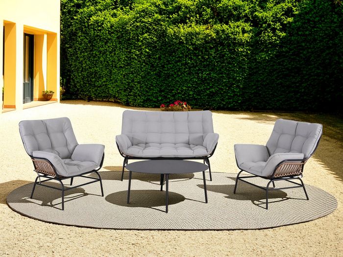 Relax Coffee Rope Furniture Set