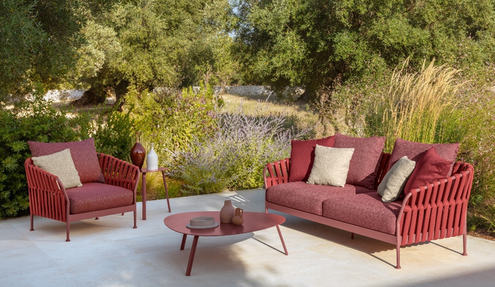 Relax Coffee Rope Furniture Set